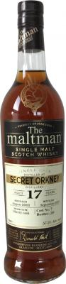 Secret Orkney Distillery 2002 MBl The Maltman Sherry Cask 57.3% 700ml