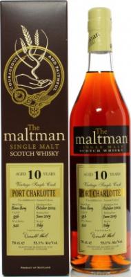 Port Charlotte 2004 MBl The Maltman Oloroso Sherry Cask #936 53.1% 700ml