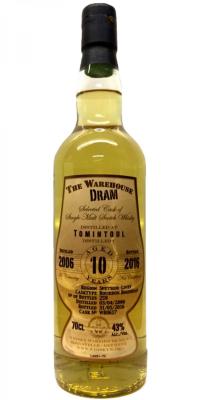 Tomintoul 2006 WW8 The Warehouse Dram Bourbon Hogshead W80617 43% 700ml