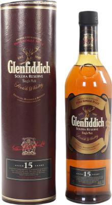 Glenfiddich 15yo Solera Reserve 40% 750ml