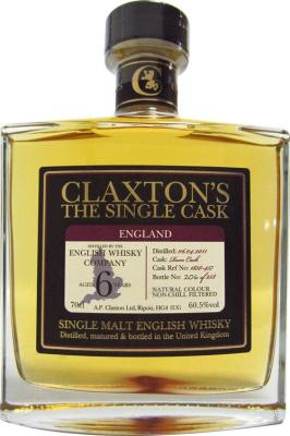 The English Whisky 2011 Cl The Single Cask 1838-457 60.5% 700ml