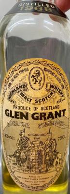 Glen Grant 1968 Ubersee-Spirituosen-Import GmbH Hamburg 43% 750ml