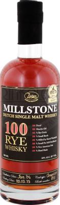 Millstone 2010 Rye 100 Rye Whisky New American Oak 50% 700ml