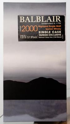 Balblair 2000 Single Cask 1373 Taiwan Exclusive 57.9% 700ml