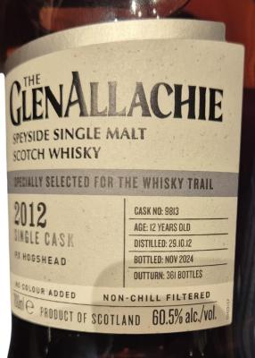 Glenallachie 2012 Single Cask Whisky Trial 60.5% 700ml