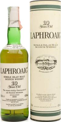 Laphroaig 10yo Without Royal Warrant 43% 700ml