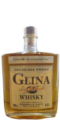 Glina Whisky 2013 Single Cask Siedlerhofs susse Beerenwein Fass 43% 500ml