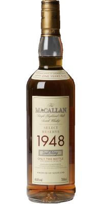 Macallan 1948 2nd May Only this bottle shows this day of the year 1948 Sherry Wood 46.6% 700ml