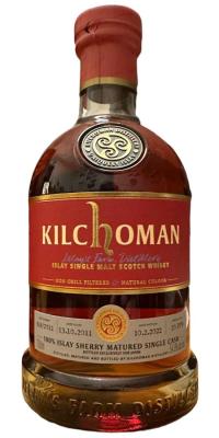 Kilchoman 2011 100% Islay Oloroso Sherry Hogshead Whisk-e LTD Japan 54.9% 700ml