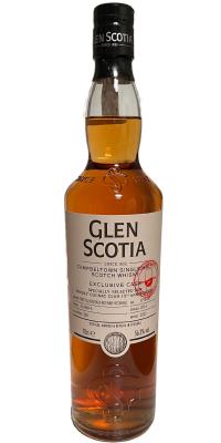 Glen Scotia 2014 Exclusive Cask 1st Fill Bordeaux Red Wine Hogshead Whisky Cognac Shelter 56.3% 700ml