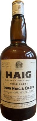 Haig Gold Label Blended Scotch Whisky G.R. Sacco Turijn 40% 750ml