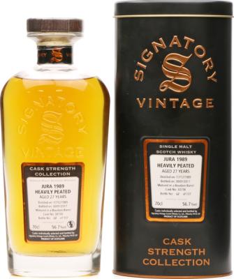 Isle of Jura 1989 SV Cask Strength Collection Bourbon Barrel #30738 56.7% 700ml