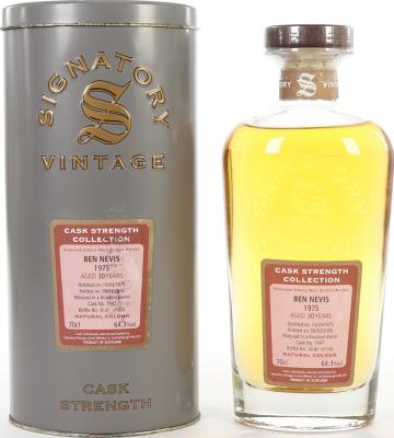 Ben Nevis 1975 SV Cask Strength Collection Bourbon Barrel #7447 64.3% 700ml