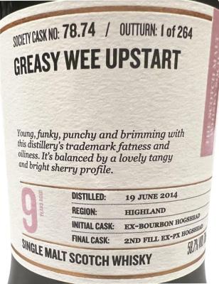 Ben Nevis 2014 SMWS 78.74 2nd Fill Ex-PX Hogshead Finish 58.7% 700ml