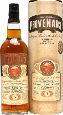 Aultmore 5yo McG McGibbon's Provenance 2 Dark Sherry Casks Commemorative 1.000th Bottling Edition 50% 700ml