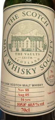 Highland Park 1988 SMWS 4.106 60.5% 700ml