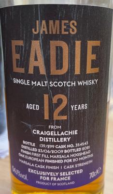 Craigellachie 2009 JE France 54.1% 700ml