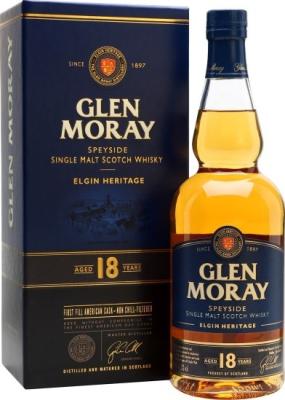 Glen Moray 18yo 1st Fill American Oak Casks 47.2% 750ml