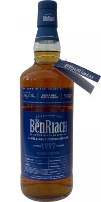 BenRiach 1997 Single Cask Bottling Bourbon Barrel #85103 51.3% 750ml