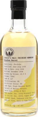 Chichibu 2008 Ichiro's Malt Newborn Bourbon Barrel #126 62.5% 700ml