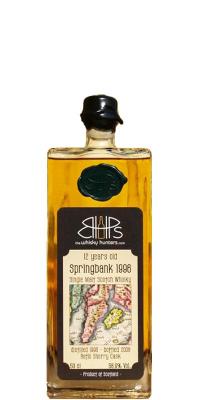 Springbank 1996 BHP Refill Sherry Cask 58.9% 500ml