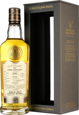 Scapa 2005 GM Connoisseurs Choice Cask Strength 1st Fill Ex-Bourbon Barrel UK Exclusive 55.9% 700ml