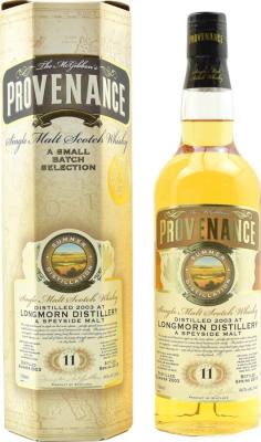 Longmorn 2003 McG McGibbon's Provenance 11yo Refill Barrel DMG 10715 46% 700ml