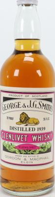 Glenlivet 1939 GM George & J.G. Smith's sestante import parma 40% 750ml