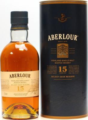 Aberlour 15yo Select Cask Reserve Bourbon+sherry finish 43% 700ml