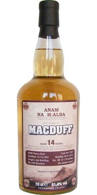 Macduff 1997 ANHA The Soul of Scotland Refill Sherry Butt #5927 Dunkelziffer e.V 61% 700ml