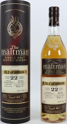 Arran 1995 MBl The Maltman Bourbon Cask #903178 50.3% 700ml