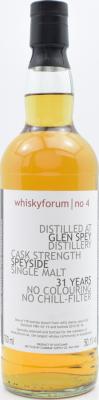 Glen Spey 1981 WSE #4 31yo Refill Sherry Cask #122 50.1% 700ml