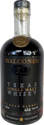 Balcones 4yo Single Barrel New American Oak Barrel r Bourbon 65.6% 750ml