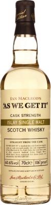 As We Get It NAS IM Islay Single Malt 60.5% 700ml