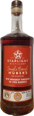 Starlight Distillery 2016 Huber's Single Barrel Old Rickhouse wine de Naranja Barrel Finishz Shop Rite Wines & Spirits 52.5% 750ml