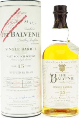 Balvenie 15yo To Celebrate Sandy Grant Gordon 65th Birthday #12558 50.4% 700ml