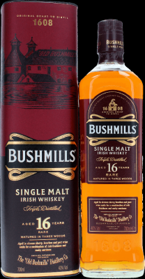 Bushmills 16yo Matured in Three Woods 40% 700ml