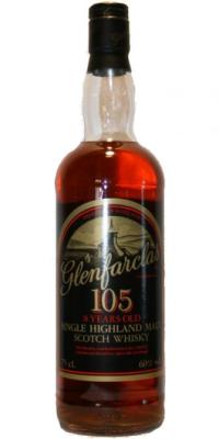 Glenfarclas 105 kiln label cork stopper black capsule 60% 750ml