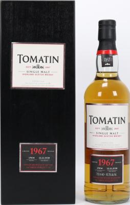 Tomatin 1967 Limited Release 40yo Refill Butt #17904 49.3% 700ml