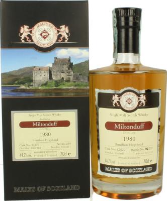 Miltonduff 1980 MoS Bourbon Hogshead #12429 44.7% 700ml