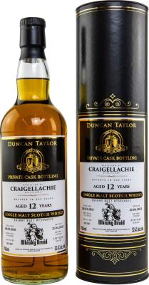 Craigellachie 2011 DT Private Cask Bottling Sherry Butt Whisky Druid 52.4% 700ml