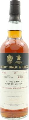 An Undisclosed Speyside Distillery 2000 BR 18yo Sherry #2363 46% 700ml