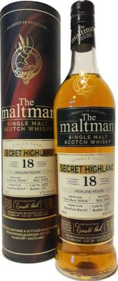 Secret Highland 2004 MBl The Maltman Bourbon Barrel 47.8% 700ml