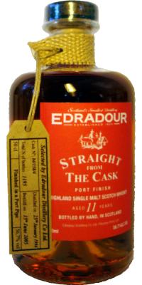 Edradour 1994 Straight From The Cask Port Finish 04/158/4 56.7% 500ml
