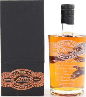 Arran 1995 15th Anniversary Bourbon Barrels 90 + 101 + 103 51.4% 700ml