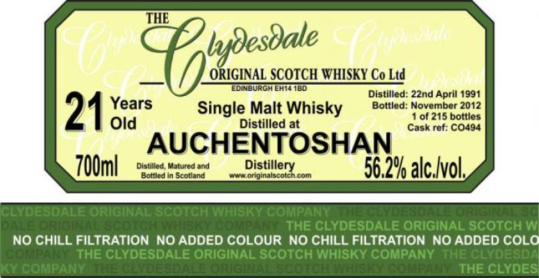 Auchentoshan 1991 TCO 815 56.5% 700ml