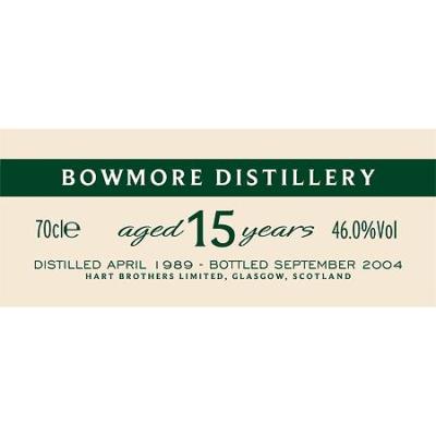 Bowmore 1989 HB Finest Collection American Oak 46% 700ml
