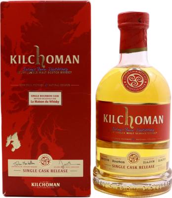 Kilchoman 2008 Single Cask for LMDW Bourbon Barrel 288/2008 60.5% 700ml