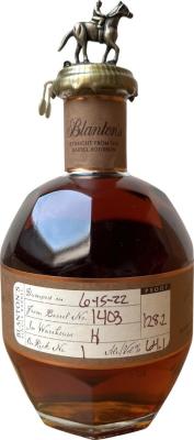 Blanton's Straight from the Barrel Distillery Bottling Charred American White Oak Barrel 64.1% 700ml