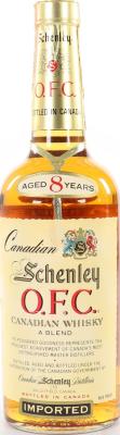 Schenley 8yo O.F.C White Oak Casks Carl Hertzberg Lubeck 40% 700ml